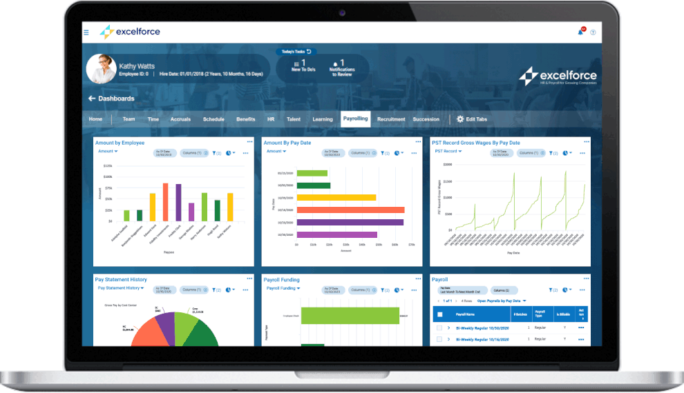 The Most Efficient Payroll Platform Excelforce Workforce HR System